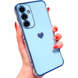 tok Samsung Galaxy A35 5G, Electro heart, kék + Full Glue Kerámiaüveg
