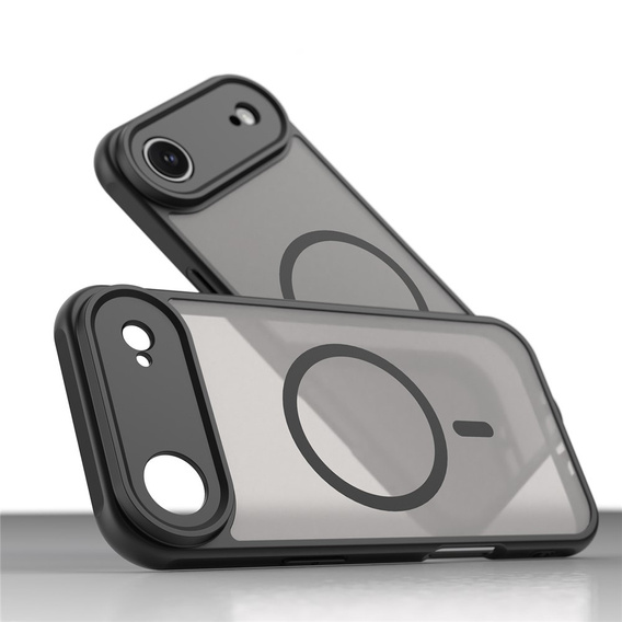 Matt tok iPhone Air készülékhez, MagSafe-hoz, kameravédelemmel, matt fekete