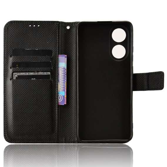 Pattintható tok a Oppo A58 4G, Smart Magnet, fekete
