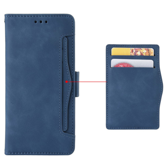 Pattintható tok a Realme C61, Card Slot, sötétkék