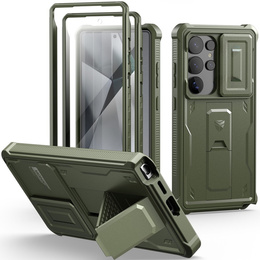 Páncélozott tok a Samsung Galaxy S25 Ultra, Dexnor Full Body (Two Frames), zöld