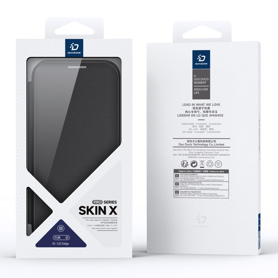 Dux Ducis Telefontok a Samsung Galaxy S25 Edge, Skin X Pro, MagSafe, fekete