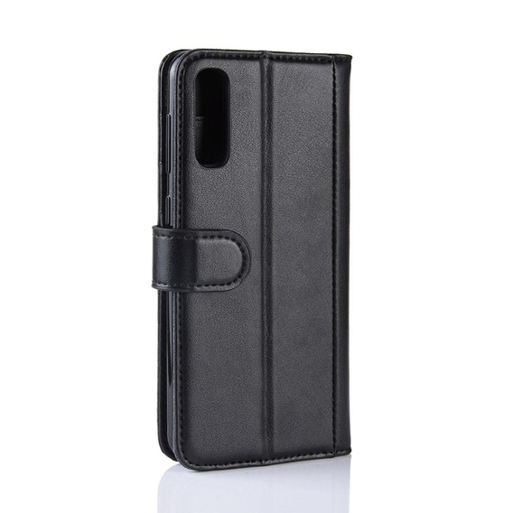 Pattintható tok a Samsung Galaxy A50 / A30s, Leather Flexi Book, fekete