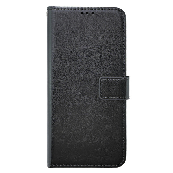 Pattintható tok a Oppo A38 4G / Oppo A18 4G, Crazy Horse Wallet, fekete