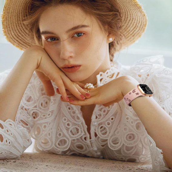 Szilikon szíj Apple Watch 1/2/3/4/4/5/6/7/8/9/SE/ULTRA/ULTRA 2 42/44/45/45/49MM órához