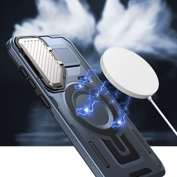 Tok Samsung Galaxy S24 FE, Military MagSafe with camera protection, kék