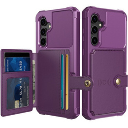 Tok Samsung Galaxy S23 FE, Card Holder Kickstand, lila