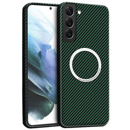 Telefontok a Samsung Galaxy S22, Magsafe Slim Carbon, zöld