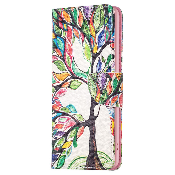 Pattintható tok a Samsung Galaxy M34, Wallet, tree of life, fehér