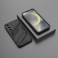 Tok Samsung Galaxy A56 5G, Military kickstand, fekete