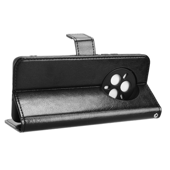 Pattintható tok a Realme 14 Pro 5G, Crazy Horse Wallet, fekete