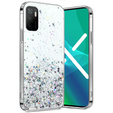 Telefontok a Xiaomi POCO M3, Glittery, átlátszó