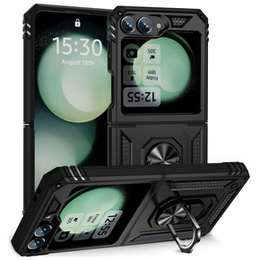 Páncélozott telefontok a Samsung Galaxy Z Flip7 FE / Z Flip6, Nox Case Ring, fekete