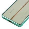 A Realme 11 Pro 5G / Pro+ 5G tok, Electroplating Frame, átlátszó / zöld