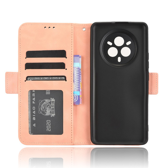 Pattintható tok a Realme 14 Pro 5G, Card Slot, rózsaszín