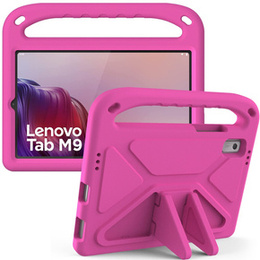 Gyermek tok Lenovo Tab M9, Gyermek tok fogantyúval, rózsaszín