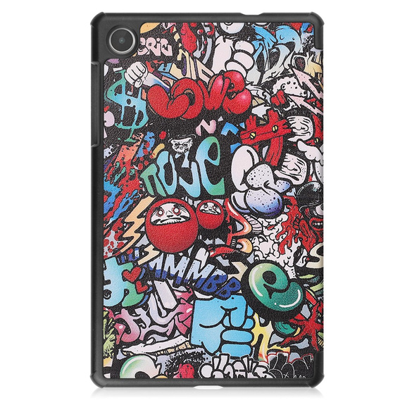 Tok Lenovo Tab M8 Gen 4 TB-300FU, Smartcase, graffiti