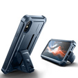 Páncélozott tok a iPhone X / XS, Dexnor Full Body, sötétkék