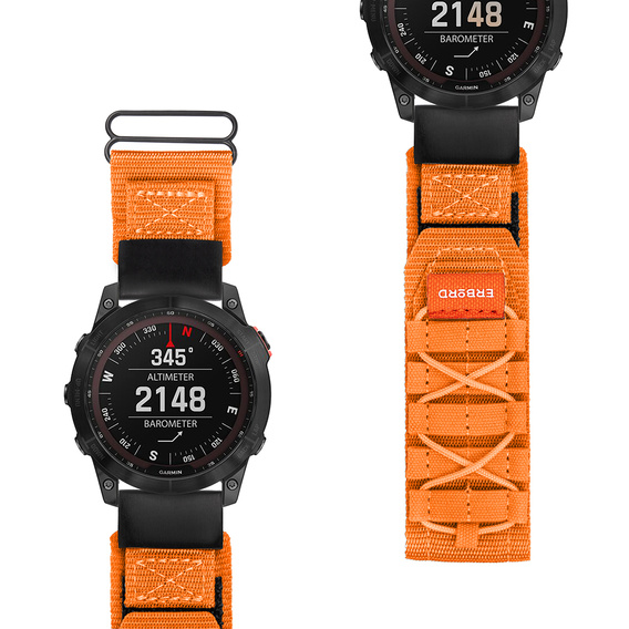 ERBORD Runner Quickfit Nylon szíj a Garmin Fenix 5/6/6/6 PRO/7 Forerunner 965/955/945 készülékhez