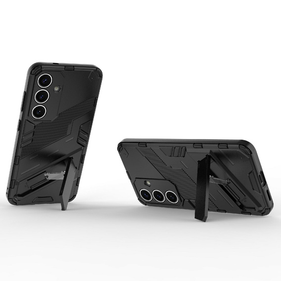 Tok Samsung Galaxy A56 5G, Military kickstand, fekete