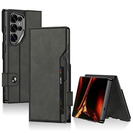 GKK kártyatartó flip tok Samsung Galaxy S26 Ultra készülékhez, fekete