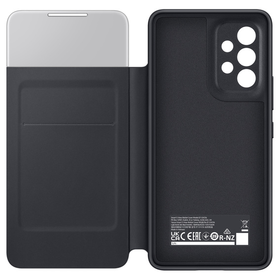 Eredeti Samsung tok a Galaxy A53 5G, S View Wallet Cover, fekete