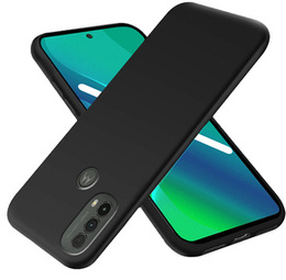 Vékony tok a Motorola Moto E40/E30/E20, Slim, fekete