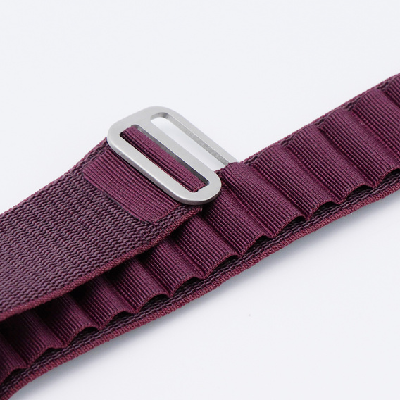 Nylon szíj Apple Watch 1/2/3/4/4/5/6/7/8/SE/ULTRA 42/44/45/45/49mm, bordó
