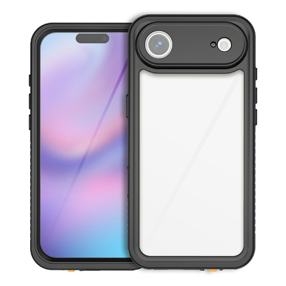 Tok iPhone Air készülékhez, IP68 vízálló Redpepper, fekete