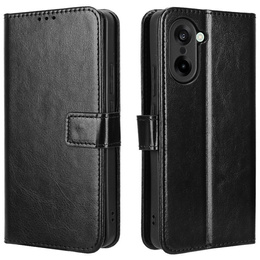 Pattintható tok a OnePlus Nord CE5, Crazy Horse Wallet, fekete