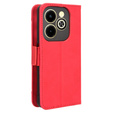 Pattintható tok a Infinix Hot 40i, Card Slot, piros