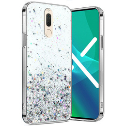 Telefontok a Huawei Mate 10 Lite, Glittery, átlátszó