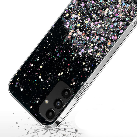 Telefontok a Samsung Galaxy A04S / A13 5G, Glittery, fekete