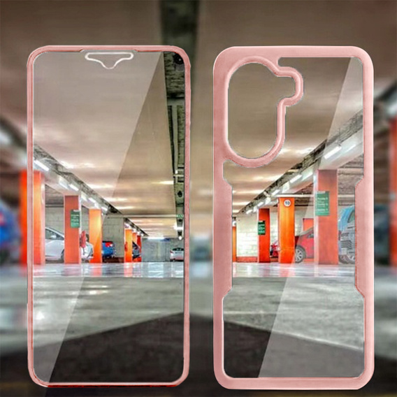 Tok Xiaomi Poco X7 Pro 5G készülékhez, Shockproof, fóliával, rózsaszín
