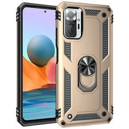 Páncélozott telefontok a Xiaomi Redmi Note 10 Pro, Nox Case Ring, arany