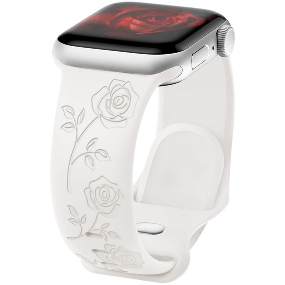 Szilikon szíj Apple Watch 1/2/3/4/4/5/6/7/8/9/SE 38/40/41/mm-es órához