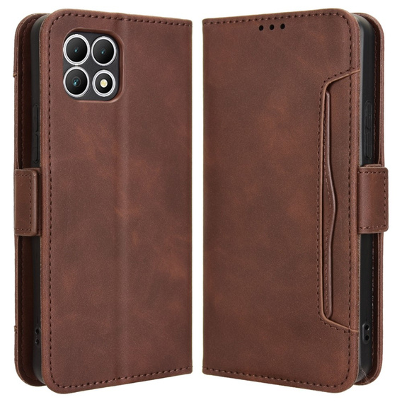 Pattintható tok a T Phone 2 5G, Card Slot, barna