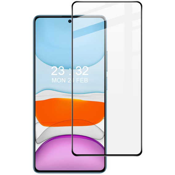 IMAK Full Cover Tempered Glass Xiaomi Redmi Note 13 5G készülékhez, fekete keret