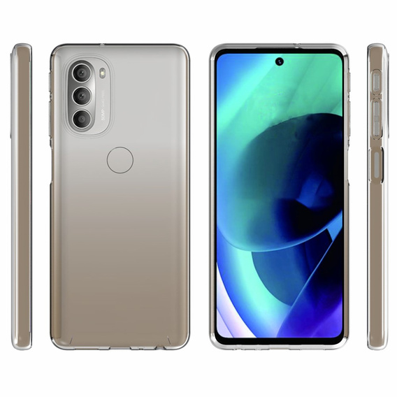 Vékony tok a Motorola Moto G51 5G, Slim, átlátszó