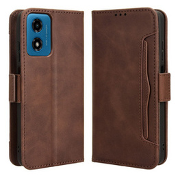 Pattintható tok a Motorola Moto G24 / G24 Power / G04, Card Slot, barna