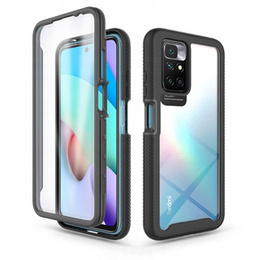 Tok Xiaomi Redmi 10 készülékhez, Shockproof, fóliával, kék