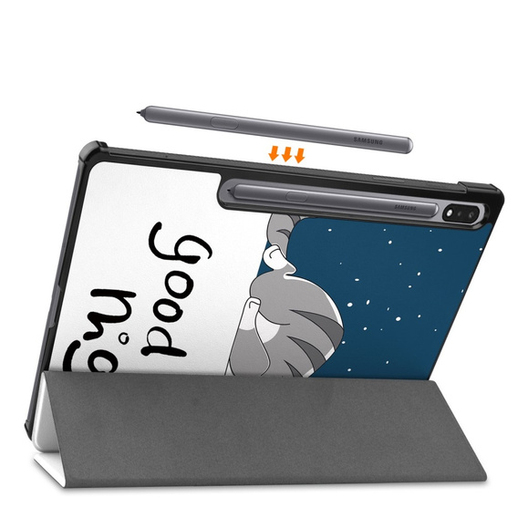 Tok Samsung Galaxy Tab S9 Plus, Smartcase, sleeping cat