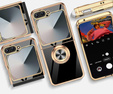 Telefontok a Samsung Galaxy Z Flip7 FE / Z Flip6, Electro Ring, fekete