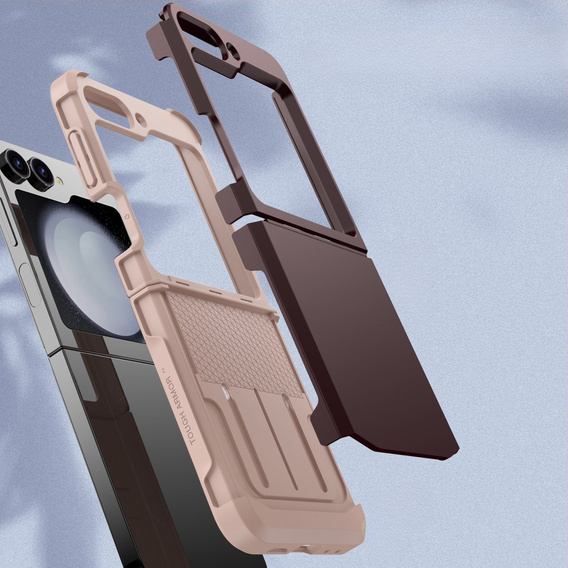 Páncélozott tok Samsung Galaxy Z Flip7 FE / Z Flip6, Armor Shockproof, bordó