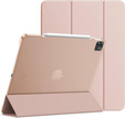 Tok iPad Pro 12.9" 2022/2021/2020 (6/5/4 gen.), Smart Pencil, tolltartóval, rózsaszín