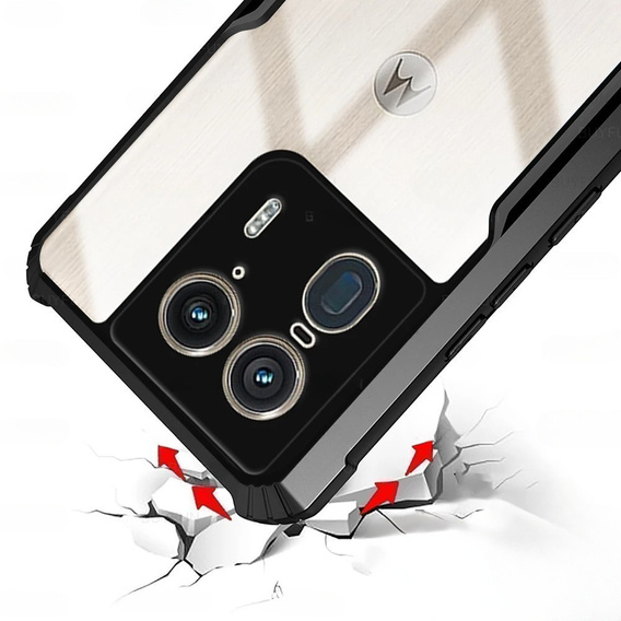 Telefontok a Motorola Edge 50 Ultra, AntiDrop Hybrid, fekete