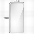 2x edzett üveg ERBORD 9H Hard Glass a képernyőn a iPhone 17 Pro/17/16 Pro