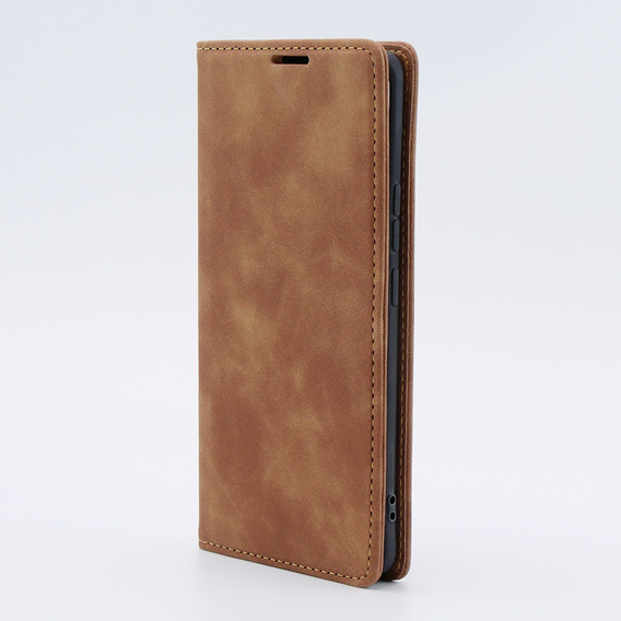 Telefontok a Xiaomi 13 lite, ERBORD Vintage, pénztárca patenttal, barna