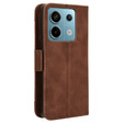 Pattintható tok a Xiaomi Redmi Note 13 Pro 5G, Card Slot, barna