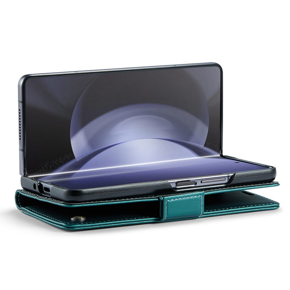CASEME flip tok Samsung Galaxy Z Fold6 5G, Litchi Wallet, zöld